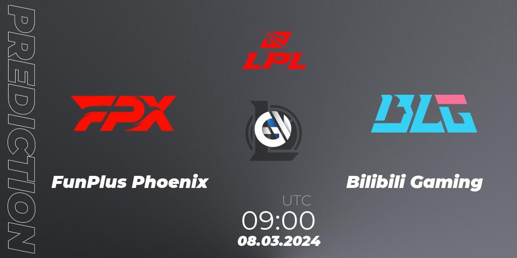 FunPlus Phoenix vs Bilibili Gaming: Betting TIp, Match Prediction. 08.03.24. LoL, LPL Spring 2024 - Group Stage