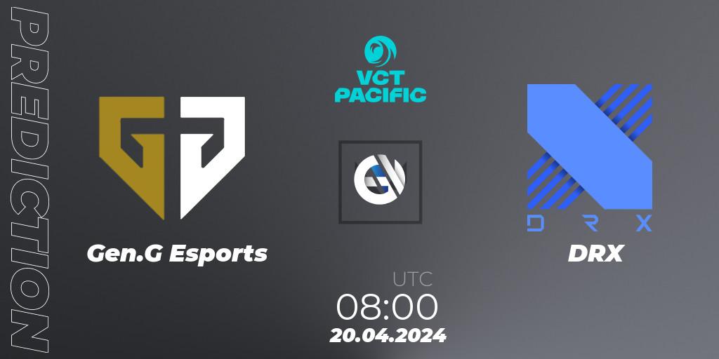 Gen.G Esports vs DRX: Betting TIp, Match Prediction. 20.04.24. VALORANT, VALORANT Champions Tour 2024: Pacific League - Stage 1 - Group Stage