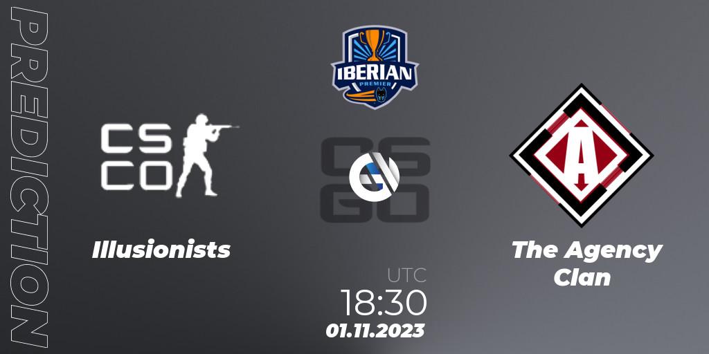 Illusionists vs The Agency Clan: Betting TIp, Match Prediction. 01.11.23. CS2 (CS:GO), Dogmination Iberian Premier 2023: Online Stage
