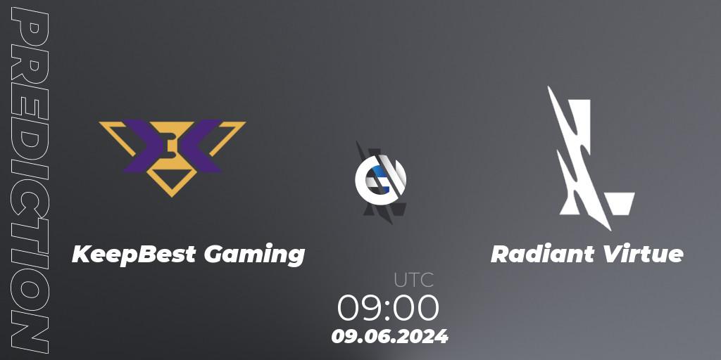 KeepBest Gaming vs Radiant Virtue: Betting TIp, Match Prediction. 09.06.2024 at 09:00. Wild Rift, Wild Rift Super League Summer 2024 - 5v5 Tournament Group Stage