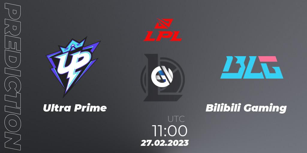 Ultra Prime vs Bilibili Gaming: Betting TIp, Match Prediction. 27.02.23. LoL, LPL Spring 2023 - Group Stage
