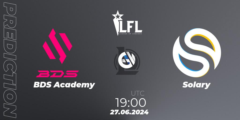 BDS Academy vs Solary: Betting TIp, Match Prediction. 27.06.2024 at 19:00. LoL, LFL Summer 2024