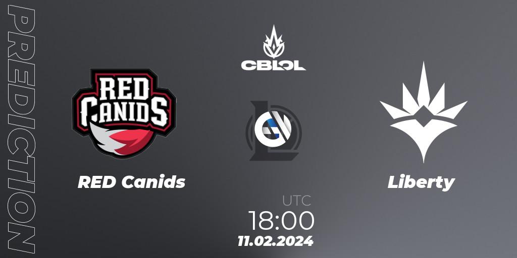 RED Canids vs Liberty: Betting TIp, Match Prediction. 11.02.24. LoL, CBLOL Split 1 2024 - Group Stage