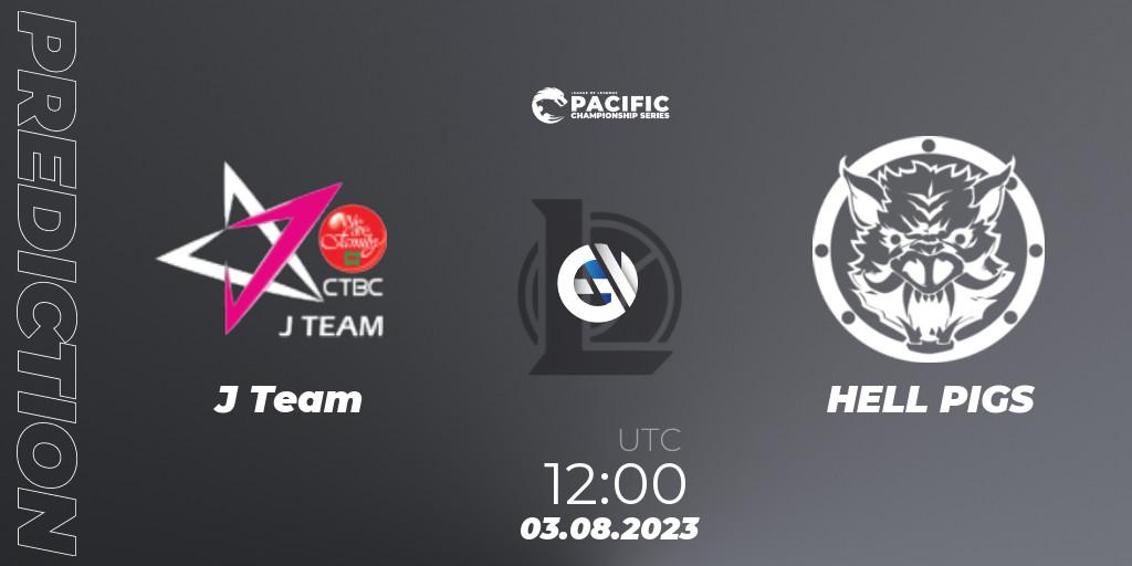 J Team vs HELL PIGS: Betting TIp, Match Prediction. 04.08.2023 at 12:20. LoL, PACIFIC Championship series Group Stage