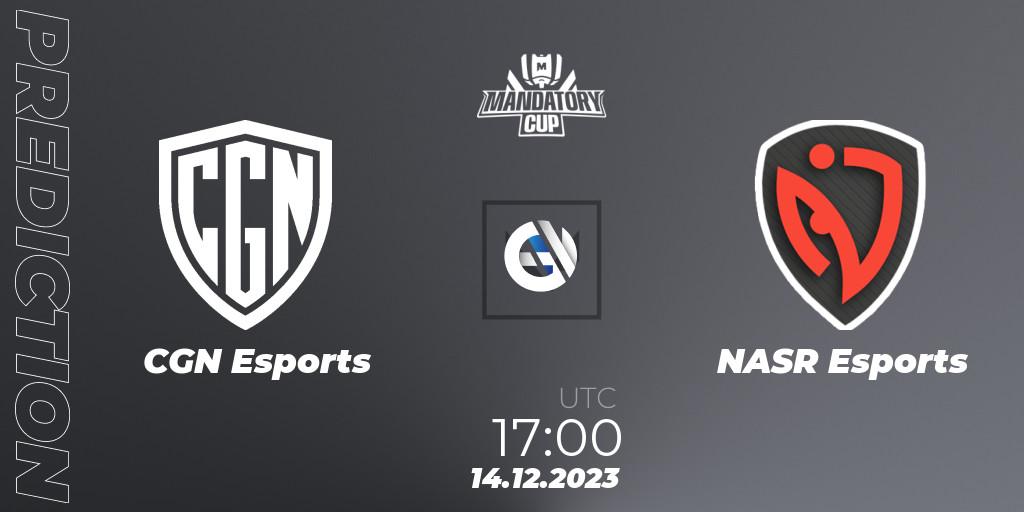 CGN Esports vs NASR Esports: Betting TIp, Match Prediction. 14.12.23. VALORANT, Mandatory Cup #3