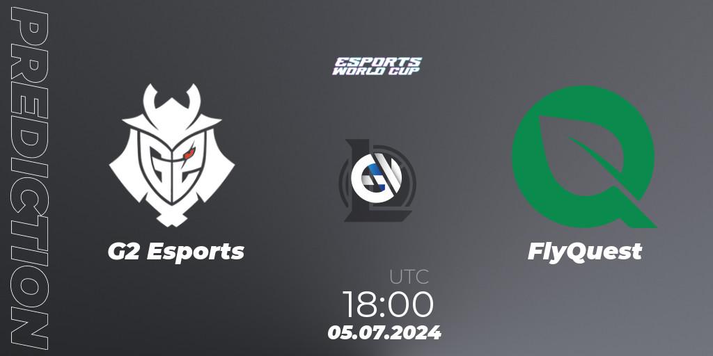 G2 Esports vs FlyQuest: Betting TIp, Match Prediction. 05.07.2024 at 18:00. LoL, Esports World Cup 2024