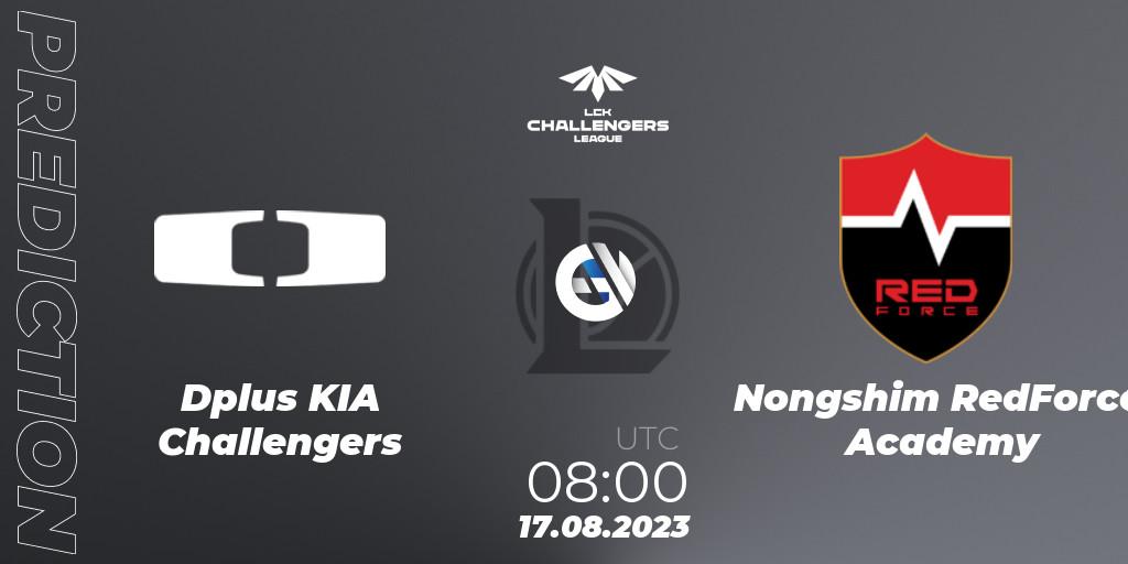 Dplus KIA Challengers vs Nongshim RedForce Academy: Betting TIp, Match Prediction. 17.08.2023 at 08:00. LoL, LCK Challengers League 2023 Summer - Playoffs