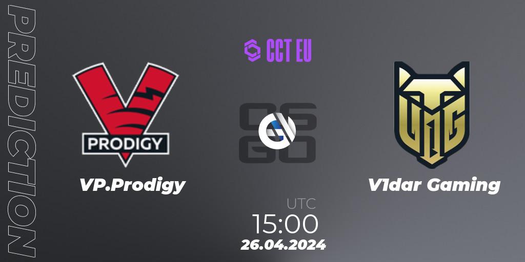 VP.Prodigy vs V1dar Gaming: Betting TIp, Match Prediction. 26.04.2024 at 15:00. Counter-Strike (CS2), CCT Season 2 Europe Series 2 Closed Qualifier