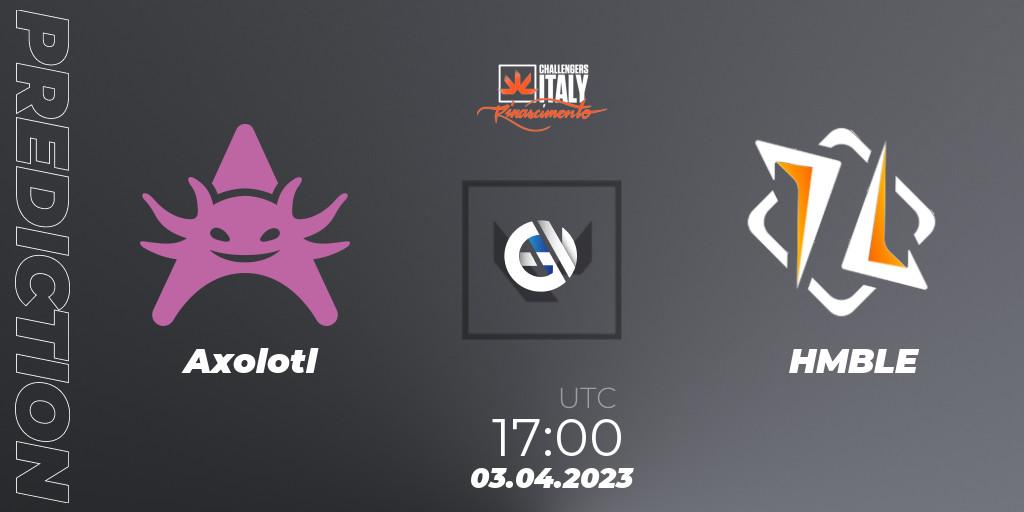 Axolotl vs HMBLE: Betting TIp, Match Prediction. 03.04.23. VALORANT, VALORANT Challengers 2023 Italy: Rinascimento Split 2