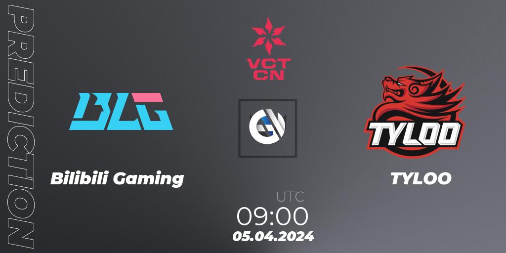 Bilibili Gaming vs TYLOO: Betting TIp, Match Prediction. 05.04.24. VALORANT, VALORANT Champions Tour China 2024: Stage 1 - Group Stage