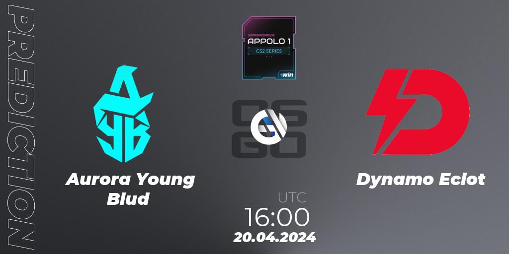 Aurora Young Blud vs Dynamo Eclot: Betting TIp, Match Prediction. 20.04.24. CS2 (CS:GO), Appolo1 Series: Phase 1