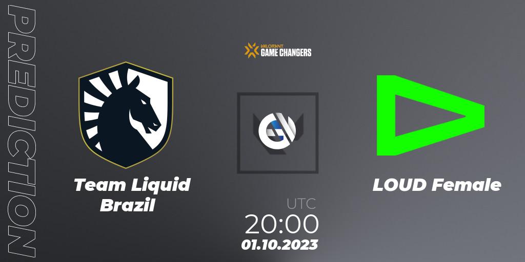 Team Liquid Brazil vs LOUD Female: Betting TIp, Match Prediction. 01.10.23. VALORANT, VCT 2023: Game Changers Brazil Series 2