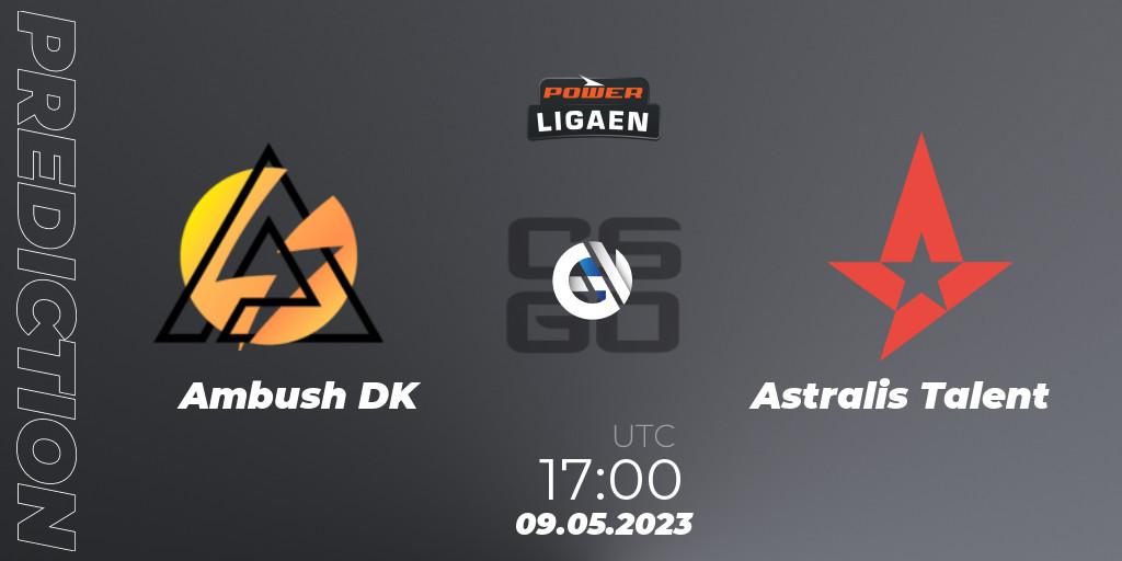 Ambush vs Astralis Talent: Betting TIp, Match Prediction. 09.05.2023 at 17:00. Counter-Strike (CS2), Dust2.dk Ligaen Season 23
