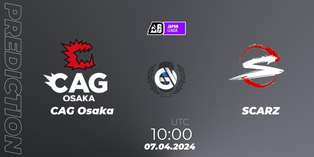 CAG Osaka vs SCARZ: Betting TIp, Match Prediction. 07.04.2024 at 10:00. Rainbow Six, Japan League 2024 - Stage 1