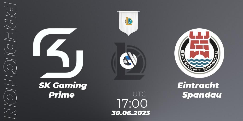 SK Gaming Prime vs Eintracht Spandau: Betting TIp, Match Prediction. 30.06.2023 at 17:00. LoL, Prime League Summer 2023 - Group Stage