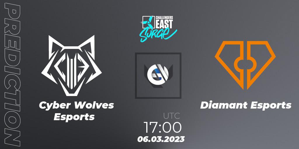 Cyber Wolves Esports vs Diamant Esports: Betting TIp, Match Prediction. 06.03.23. VALORANT, VALORANT Challengers 2023 East: Surge Split 1