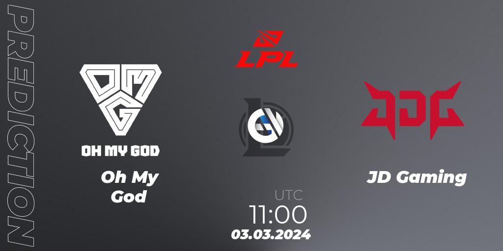 Oh My God vs JD Gaming: Betting TIp, Match Prediction. 03.03.24. LoL, LPL Spring 2024 - Group Stage