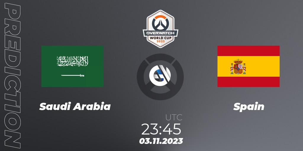 Saudi Arabia vs Spain: Betting TIp, Match Prediction. 03.11.23. Overwatch, Overwatch World Cup 2023