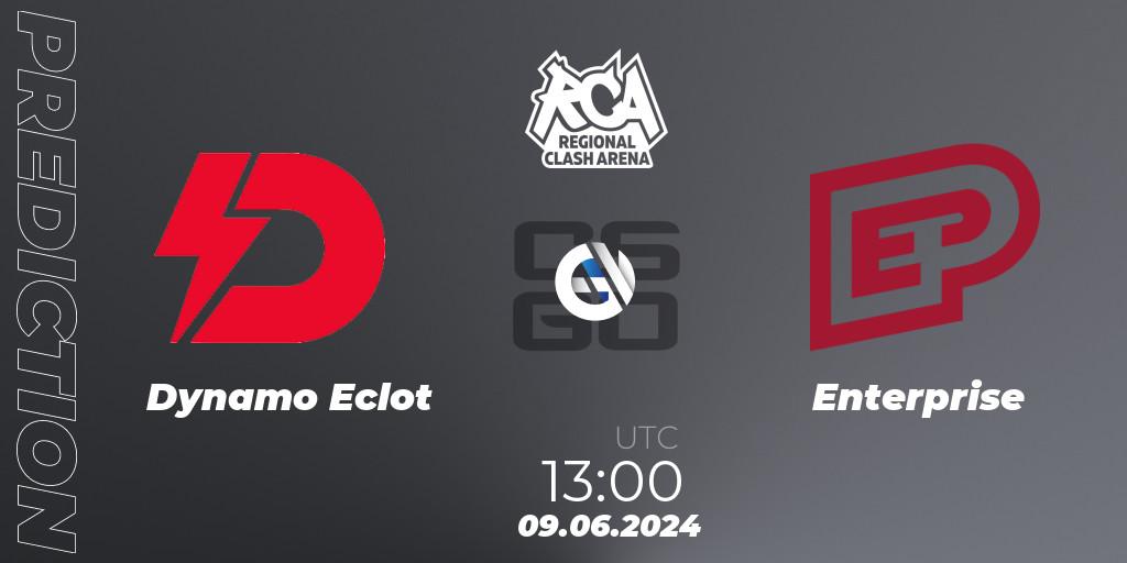 Dynamo Eclot vs Enterprise: Betting TIp, Match Prediction. 09.06.2024 at 13:00. Counter-Strike (CS2), Regional Clash Arena Europe