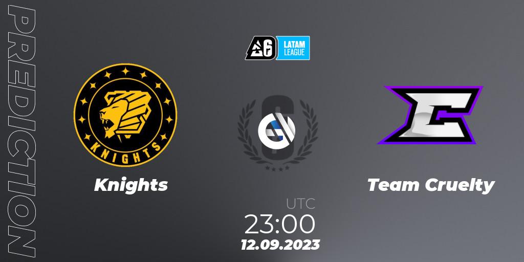 Knights vs Team Cruelty: Betting TIp, Match Prediction. 12.09.2023 at 23:00. Rainbow Six, LATAM League 2023 - Stage 2