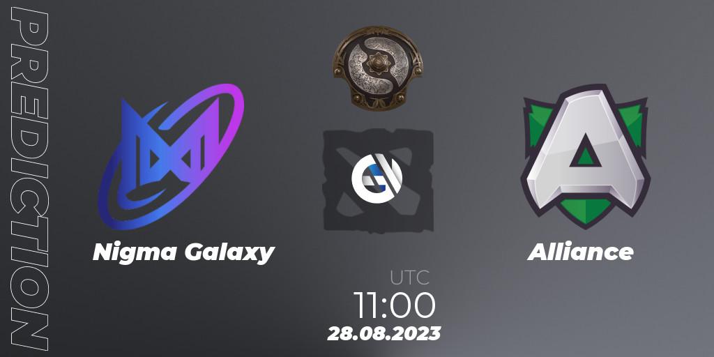 Nigma Galaxy vs Alliance: Betting TIp, Match Prediction. 28.08.2023 at 12:00. Dota 2, The International 2023 - Western Europe Qualifier