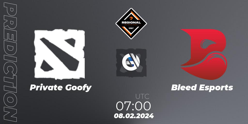 Private Goofy vs Bleed Esports: Betting TIp, Match Prediction. 08.02.2024 at 08:00. Dota 2, RES Regional Series: SEA #1