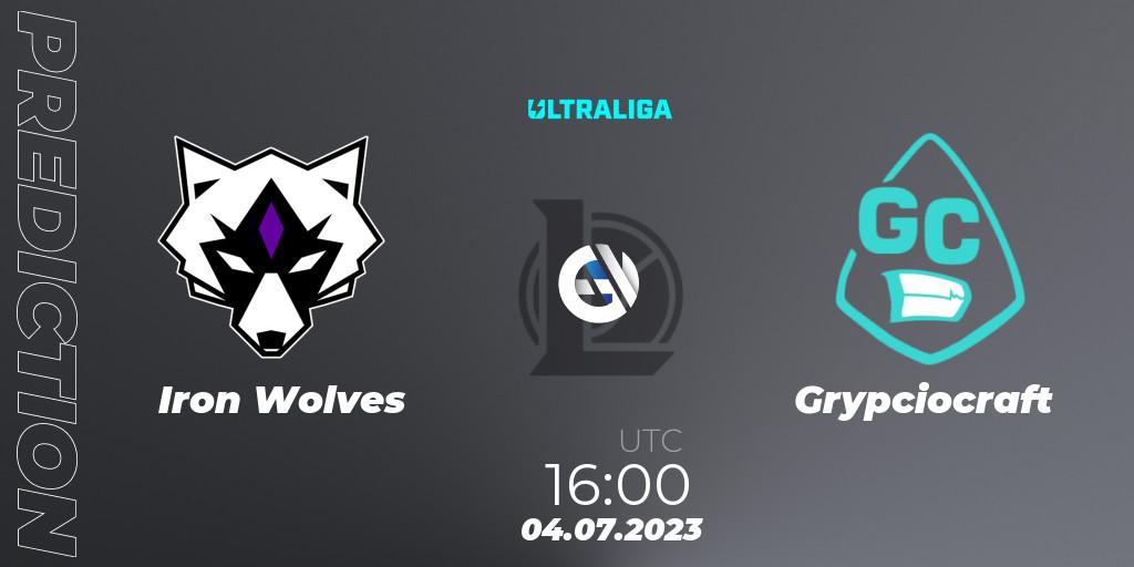 Iron Wolves vs Grypciocraft: Betting TIp, Match Prediction. 04.07.2023 at 16:00. LoL, Ultraliga Season 10 2023 Regular Season