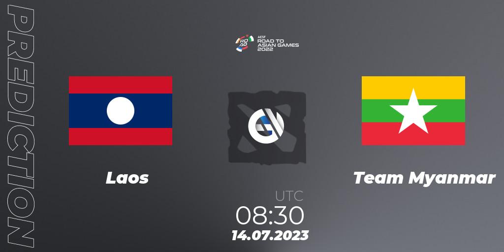 Laos vs Team Myanmar: Betting TIp, Match Prediction. 14.07.23. Dota 2, 2022 AESF Road to Asian Games - Southeast Asia