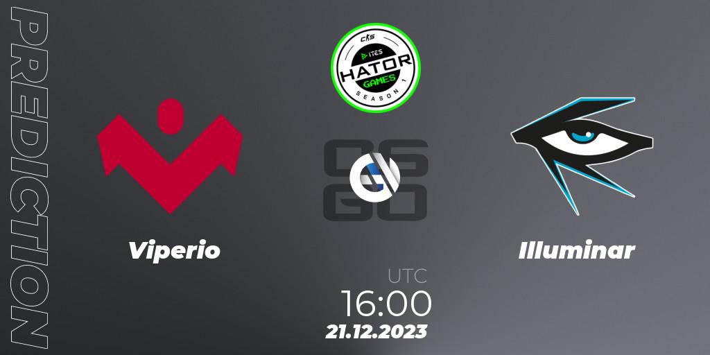 Viperio vs Illuminar: Betting TIp, Match Prediction. 21.12.2023 at 16:10. Counter-Strike (CS2), HATOR Games #1