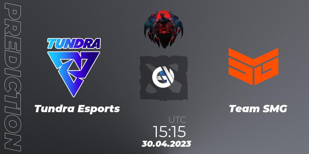 Tundra Esports vs Team SMG: Betting TIp, Match Prediction. 30.04.2023 at 12:45. Dota 2, The Berlin Major 2023 ESL - Group Stage