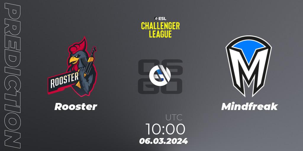 Rooster vs Mindfreak: Betting TIp, Match Prediction. 06.03.24. CS2 (CS:GO), ESL Challenger League Season 47: Oceania