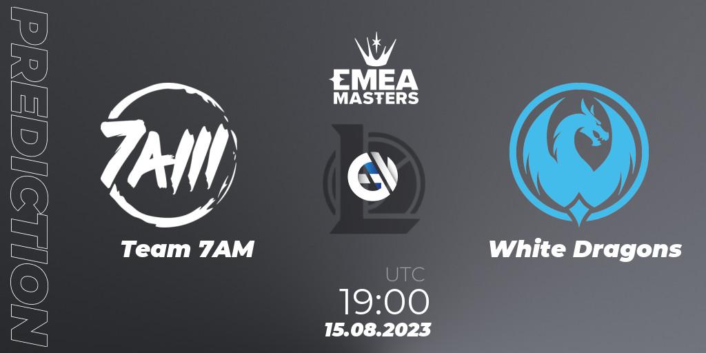 Team 7AM vs White Dragons: Betting TIp, Match Prediction. 15.08.23. LoL, EMEA Masters Summer 2023