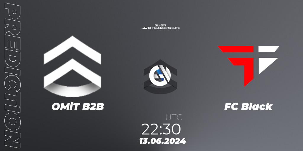 OMiT B2B vs FC Black: Betting TIp, Match Prediction. 13.06.2024 at 22:30. Call of Duty, Call of Duty Challengers 2024 - Elite 3: NA