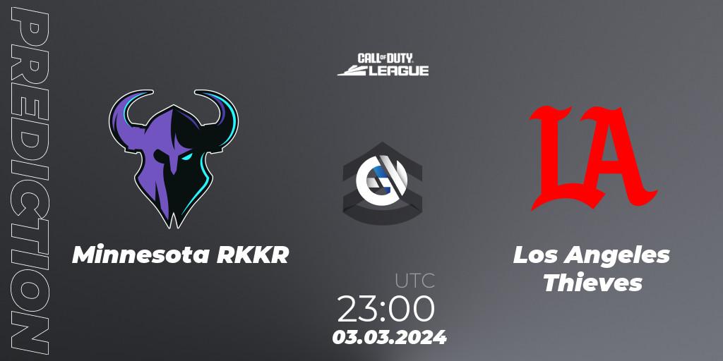 Minnesota RØKKR vs Los Angeles Thieves: Betting TIp, Match Prediction. 03.03.2024 at 23:00. Call of Duty, Call of Duty League 2024: Stage 2 Major Qualifiers