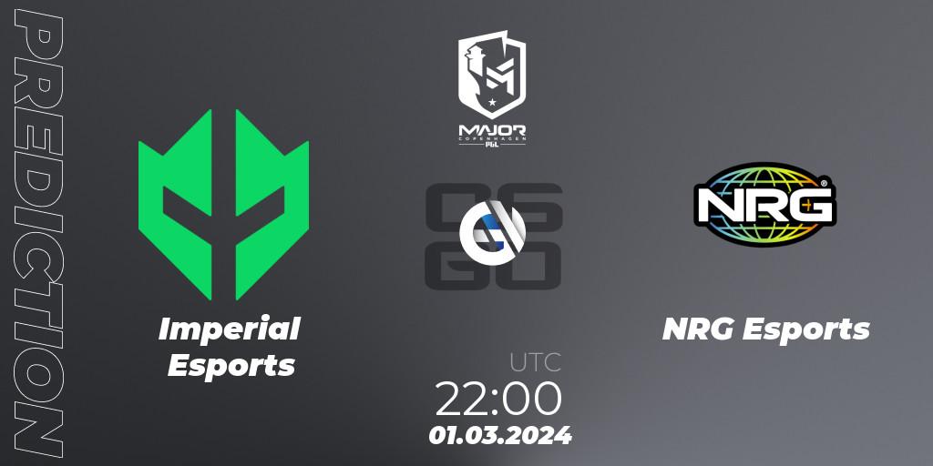 Imperial Esports vs NRG Esports: Betting TIp, Match Prediction. 01.03.24. CS2 (CS:GO), PGL CS2 Major Copenhagen 2024 Americas RMR