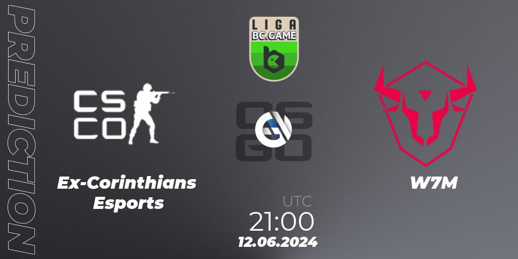 Ex-Corinthians Esports vs W7M: Betting TIp, Match Prediction. 14.06.2024 at 17:00. Counter-Strike (CS2), Dust2 Brasil Liga Season 3