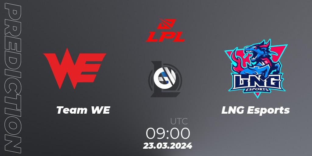 Team WE vs LNG Esports: Betting TIp, Match Prediction. 23.03.24. LoL, LPL Spring 2024 - Group Stage