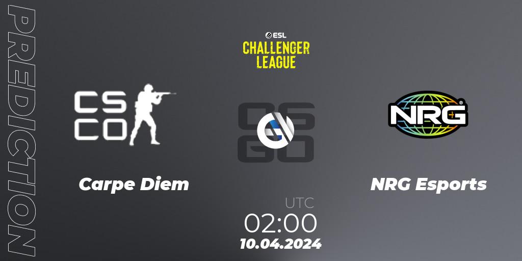 Carpe Diem vs NRG Esports: Betting TIp, Match Prediction. 10.04.24. CS2 (CS:GO), ESL Challenger League Season 47: North America