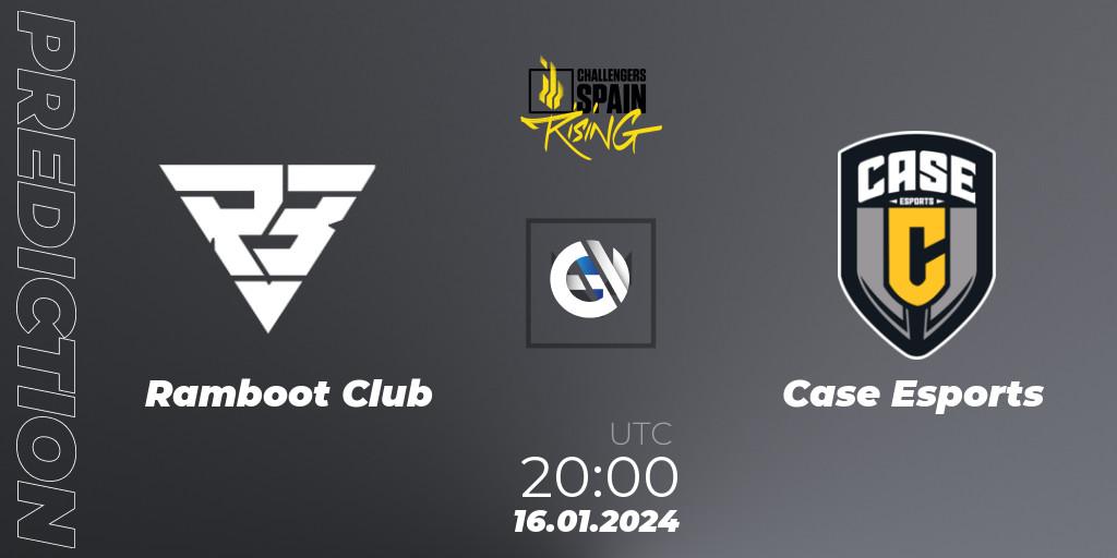 Ramboot Club vs Case Esports: Betting TIp, Match Prediction. 16.01.2024 at 19:50. VALORANT, VALORANT Challengers 2024 Spain: Rising Split 1