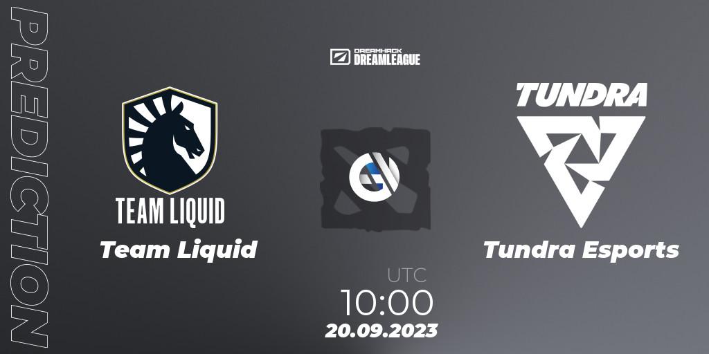Team Liquid vs Tundra Esports: Betting TIp, Match Prediction. 20.09.23. Dota 2, DreamLeague Season 21