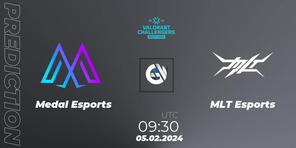 Medal Esports vs MLT Esports: Betting TIp, Match Prediction. 05.02.2024 at 09:30. VALORANT, VALORANT Challengers 2024: South Asia Split 1 - Cup 1