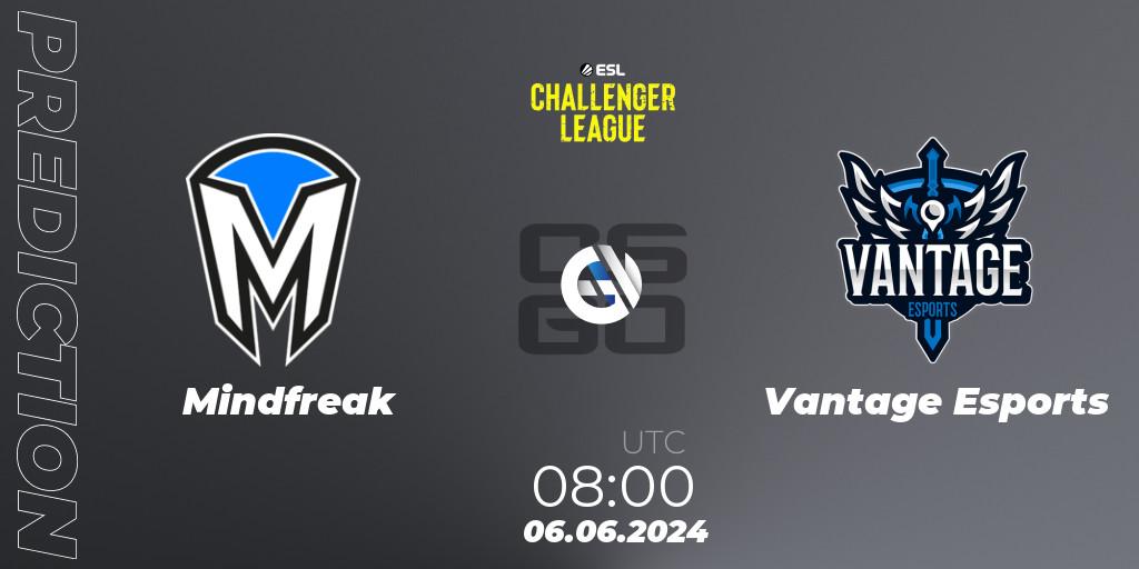 Mindfreak vs Vantage Esports: Betting TIp, Match Prediction. 06.06.2024 at 08:00. Counter-Strike (CS2), ESL Challenger League Season 47: Oceania