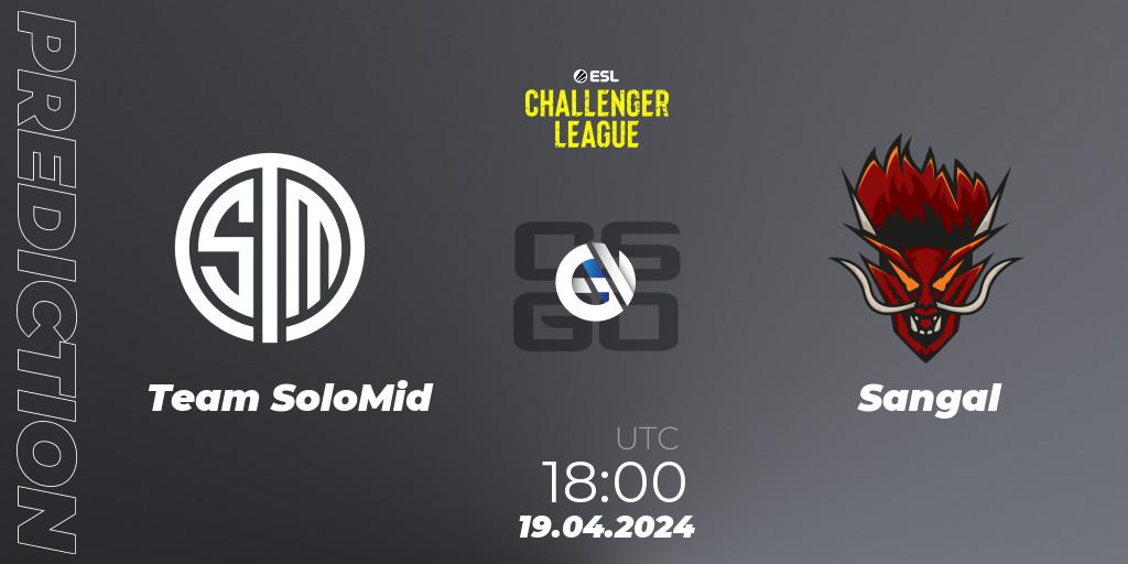 Team SoloMid vs Sangal: Betting TIp, Match Prediction. 19.04.24. CS2 (CS:GO), ESL Challenger League Season 47: Europe