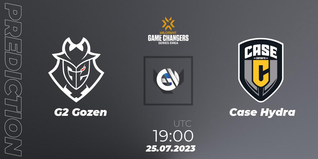 G2 Gozen vs Case Hydra: Betting TIp, Match Prediction. 25.07.2023 at 20:25. VALORANT, VCT 2023: Game Changers EMEA Series 2