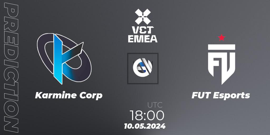 Karmine Corp vs FUT Esports: Betting TIp, Match Prediction. 10.05.2024 at 17:40. VALORANT, VCT 2024: EMEA Stage 1