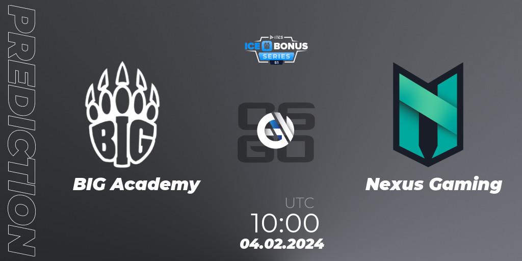 BIG Academy vs Nexus Gaming: Betting TIp, Match Prediction. 04.02.24. CS2 (CS:GO), IceBonus Series #1