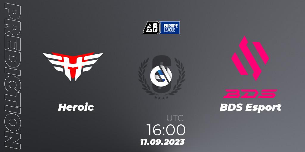 Heroic vs BDS Esport: Betting TIp, Match Prediction. 11.09.23. Rainbow Six, Europe League 2023 - Stage 2