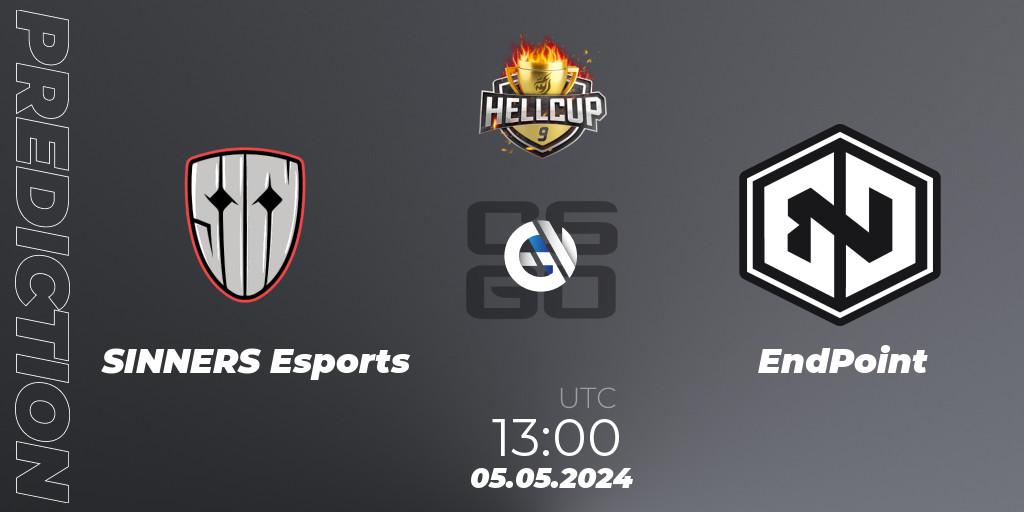 SINNERS Esports vs EndPoint: Betting TIp, Match Prediction. 05.05.2024 at 13:00. Counter-Strike (CS2), HellCup #9