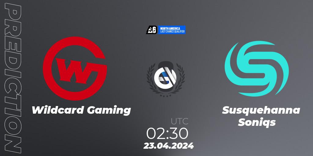 Wildcard Gaming vs Susquehanna Soniqs: Betting TIp, Match Prediction. 23.04.24. Rainbow Six, North America League 2024 - Stage 1: Last Chance Qualifier