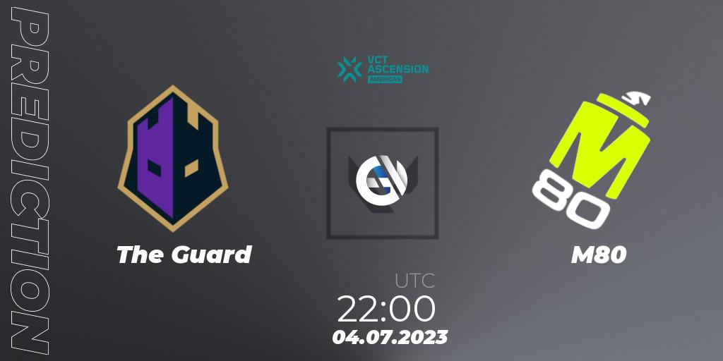 The Guard vs M80: Betting TIp, Match Prediction. 04.07.2023 at 22:30. VALORANT, VALORANT Challengers Ascension 2023: Americas